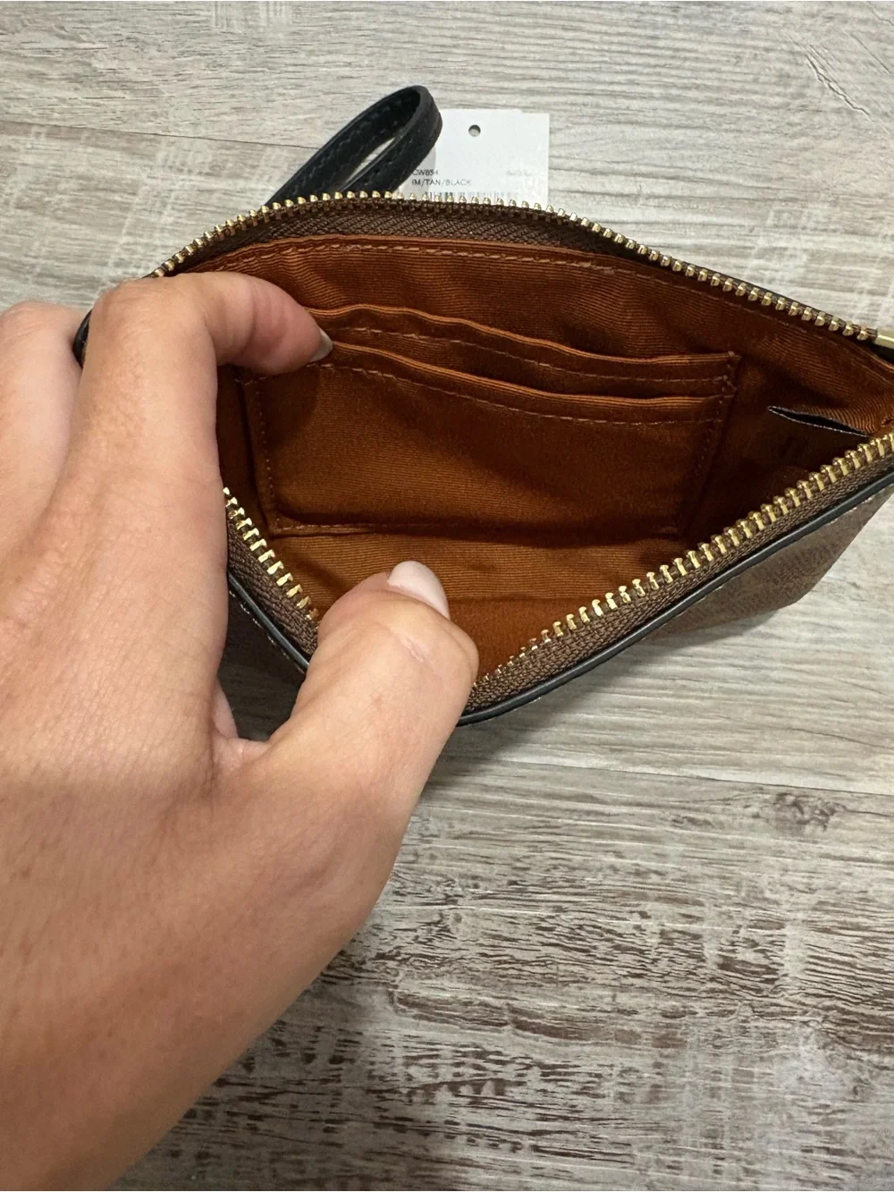 Coach wristlet signature